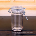 55ml 70ml small clear airtight glass jar with clip lid glass storage jar with clip lid